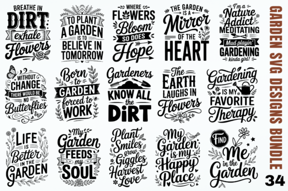 Download Garden SVG Designs Bundle - Svg designs Collection