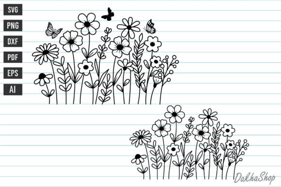 Download Flower Svg, Wildflower Svg, Flowers Svg - Premium Resources