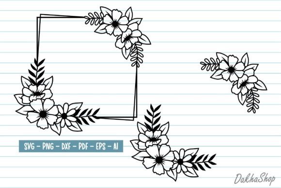 Download Flower Svg Flowers Frame Svg Wreath Svg. - Premium Resources
